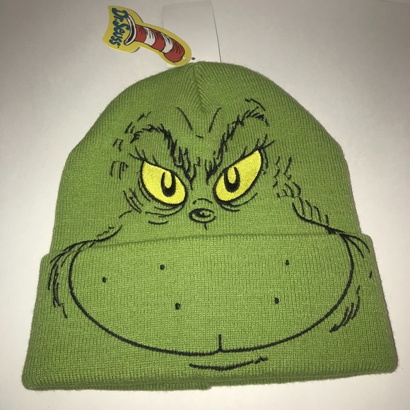 Wearables Dr Seuss The Grinch Beanie Nwt Poshmark